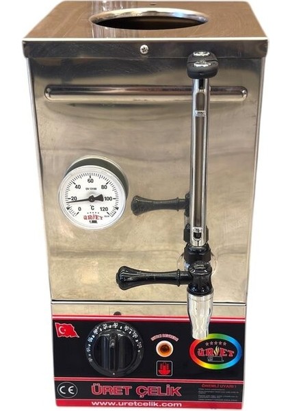 15 Cm, 12 Litre Pleytsiz Kahveci Kazanı, Dayanıklı ve Şık Tasarım