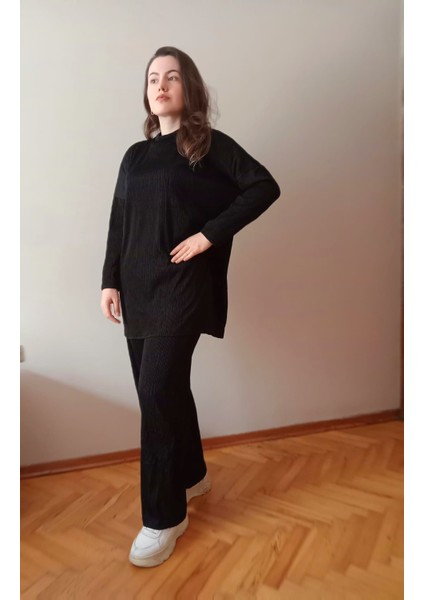 Ikili Takım standart beden sera butik tarafında imal edildi renk siyah