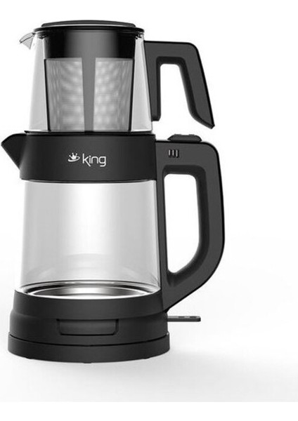 Siyah Cam Çay Makinesi, Hızlı ve Pratik Çay Demleme Cihazı