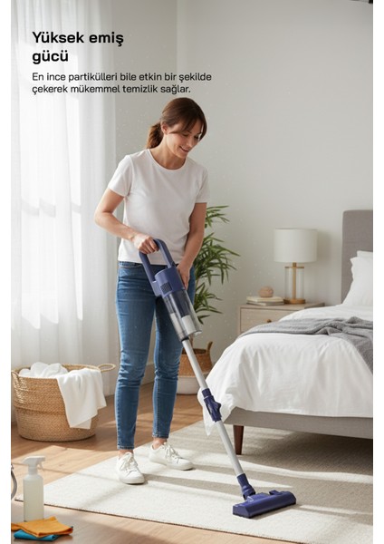 Mavi Elektrikli Süpürge - Güçlü ve Hafif Temizlik Aracı modelleri