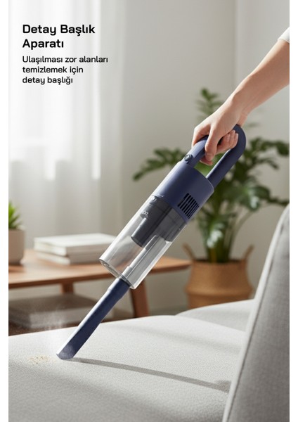 Mavi Elektrikli Süpürge - Güçlü ve Hafif Temizlik Aracı fırsatları