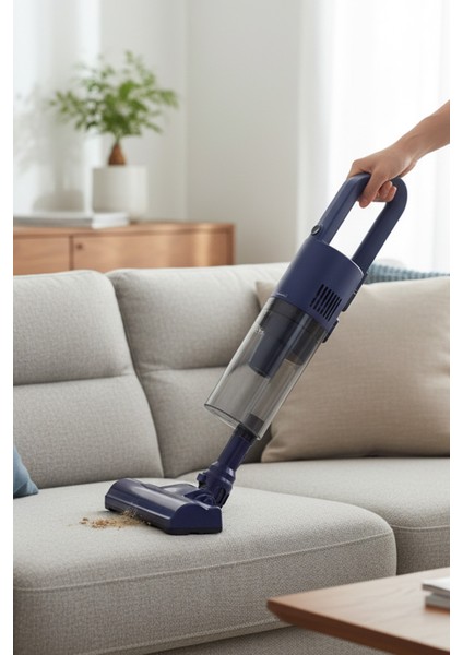 Mavi Elektrikli Süpürge - Güçlü ve Hafif Temizlik Aracı indirimleri