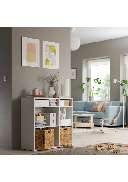 Vıhals Açık Dolap Beyaz 95 x 37 x 90 cm modelleri