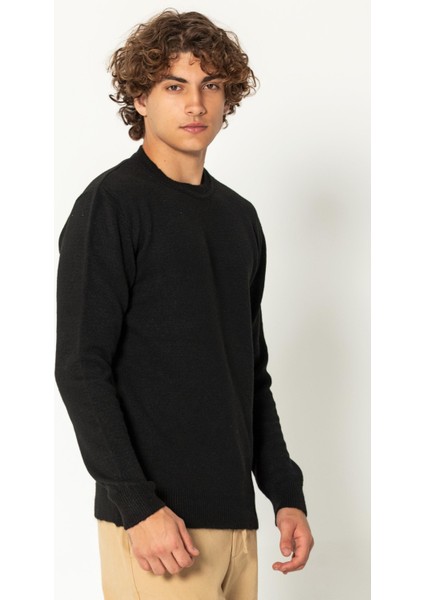 Erkek Kaşmir Dokulu Bisiklet Yaka Şık Triko Kazak fırsatları