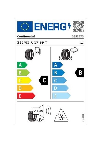 215/65 R17 99H Fr Wintercontact Ts 870 P Oto Kış Lastiği (Üretim Yılı : 2025 ) fiyatları