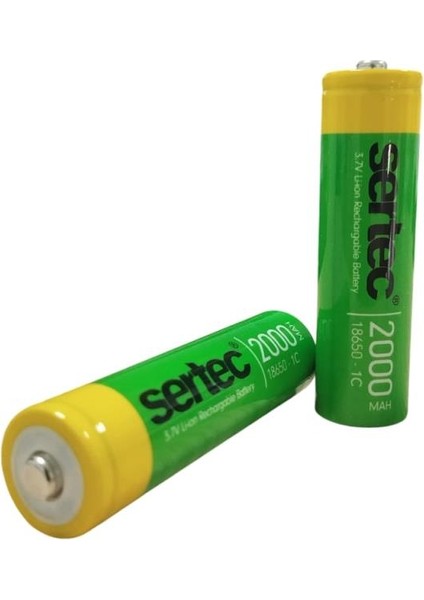 18650 3.7V 2000 Mah 1c Li-Ion Şarjlı Pil Başlı (599599) fiyatları