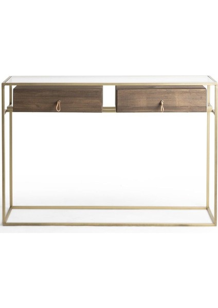 Lima Vol1 Eskitme Pirinç Metal İki Çekmeceli Antre Dresuar Konsol fiyatları