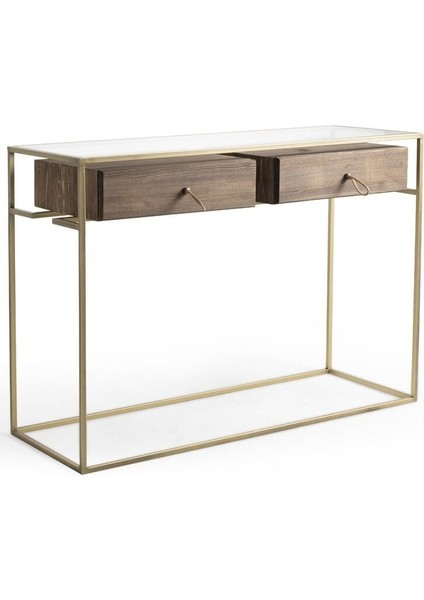 Lima Vol1 Eskitme Pirinç Metal İki Çekmeceli Antre Dresuar Konsol indirimleri