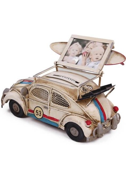 Dekoratif Metal Araba Çerçeveli ve Kumbaralı Hediyelik (3092WSS) (599599) fiyatları