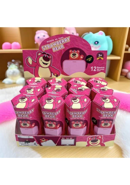 Sonny Angel Strawberry Serisi (Rastgele 1 Model Gönderilir) Yapışkanlı Pembe Lotsu Blind Kutu modelleri