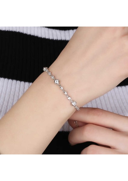 925 Ayar Gümüş Zirkon Taşlı Bileklik T5949 (599599) fiyatları