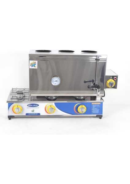 Gri 60 Lt Elektrikli Çay Makinesi, Hızlı ve Kolay Demleme Özelliği