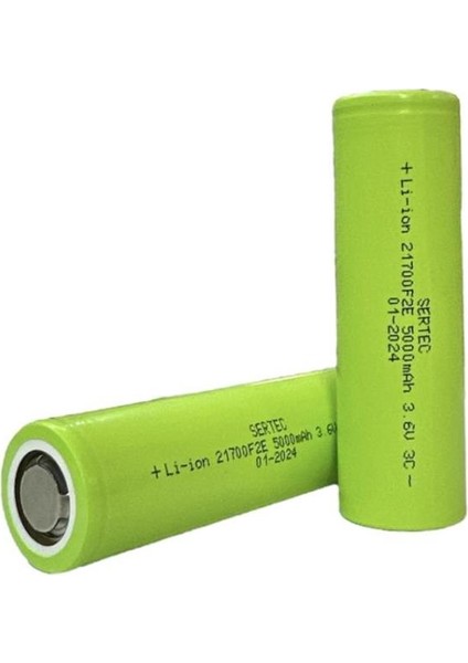 INR21700 3.7V 5000 Mah 3c Li-Ion Şarjlı Pil (599599)
