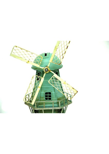 Dekoratif Metal Yel Değirmeni Kumbara Vintage Biblo Hediyelik (599599) fiyatları