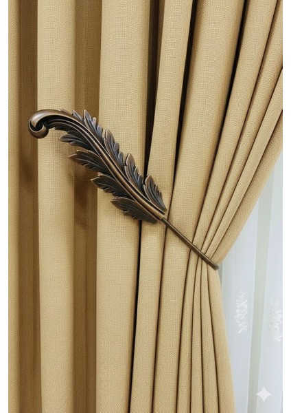 Fon Perde Toplayıcı Yaprak Renso 2 Adet 1sağ-1sol Eskiltmeli