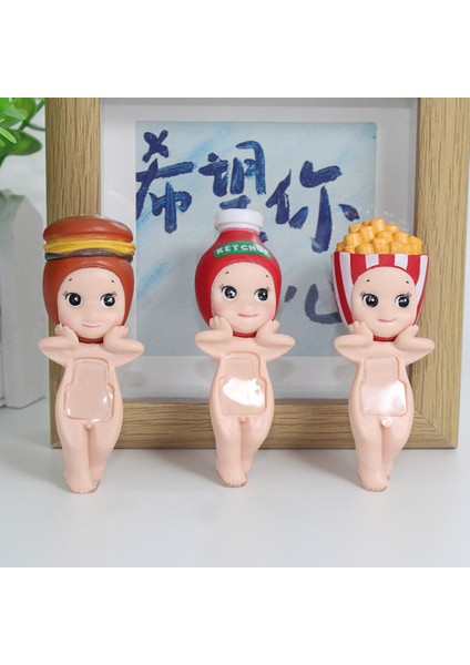Sonny Angel Snack Serisi (Rastgele 1 Model Gönderilir) Yapışkanlı Cıblak Kılıf Süsü Blind Kutu modelleri