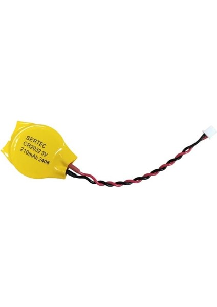 CR2032 3V Kablolu ( 6cm) + Konnektörlü Li-Mno2 Button Pil (Akıllı Tahta Versiyonu) (599599)