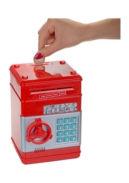 Çocuk Şifreli Kasa Kumbara - Işıklı Sesli Para Biriktirme Kasası (599599)