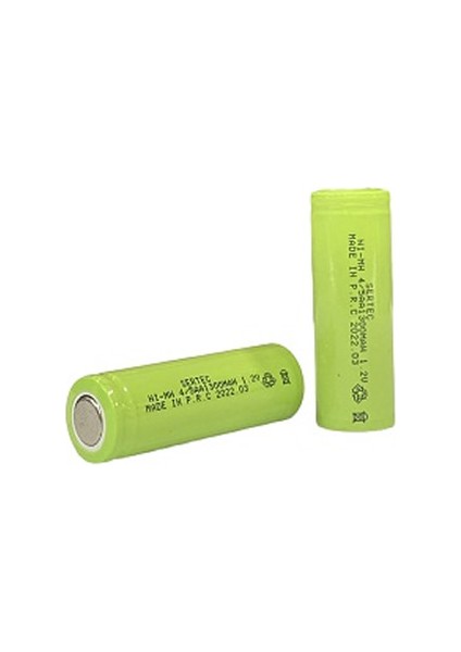 1.2V 1300 Mah - 4/5AA- Ni-Mh Şarjlı Pil - Başsız / Flat Head (599599)