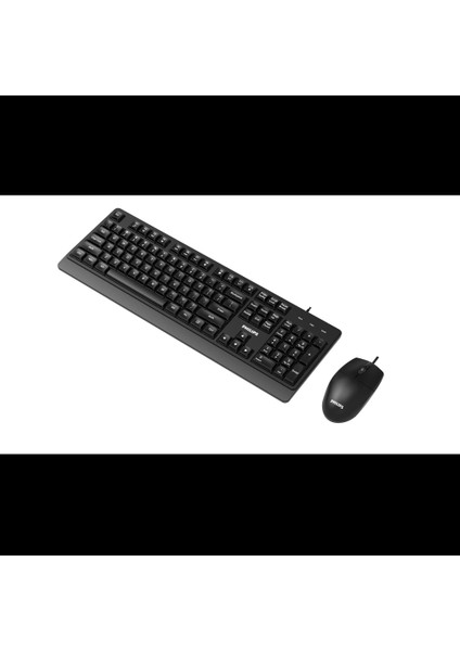 Phılıps SPT6247B, Siyah, Türkçe Q, USB Kablolu, Multimedya Klavye Mouse Set fırsatları
