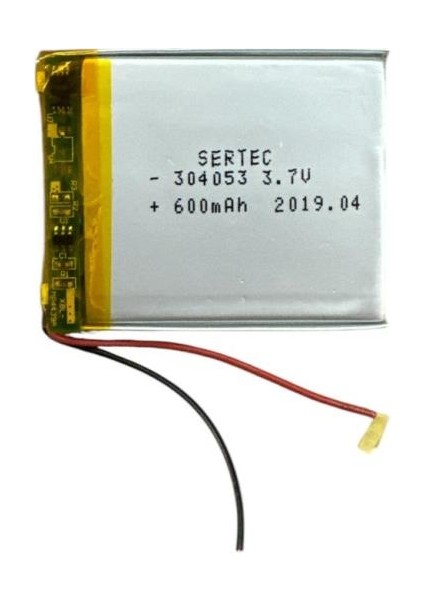 304053 3.7V 600 Mah Li-Polymer Pil DEVRELI/1.5A (599599)