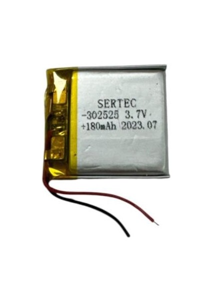 302525 3.7V 180MAH Li-Polymer Pil DEVRELI/1.5A (599599)