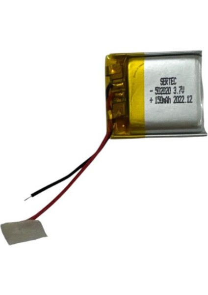 502020 3.7V 150MAH Li-Polymer Pil DEVRELI/1.5A (599599)