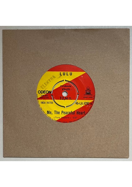 Lulu Me The Peaceful Heart - Boy 45 Lik Plak (Orijinal Dönem Baskı Plak)