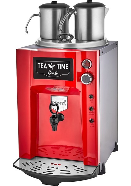 Kırmızı 15 Lt Jumbo Çay Makinesi, 2 Demlikli, Premium, Ergonomik Tasarım modelleri