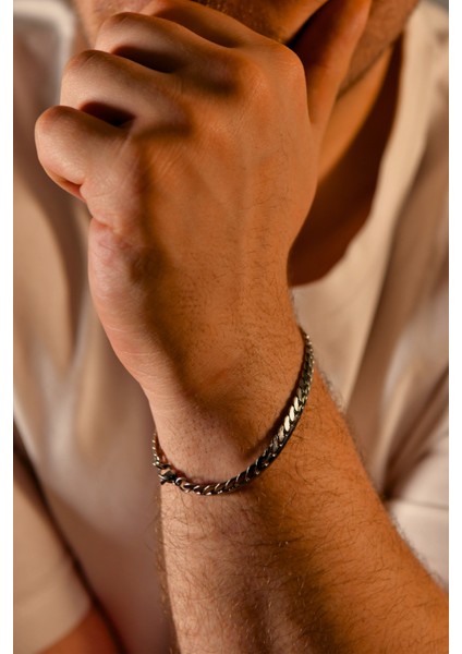 Balık Sırtı Model Erkek Çelik Bileklik fiyatları