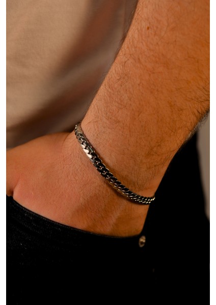 Balık Sırtı Model Erkek Çelik Bileklik modelleri