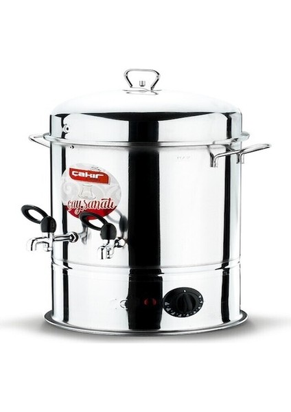 Endüstriyel Çay Makinesi, 350 Bardak, Gümüş ve Beyaz Renk Seçenekleri