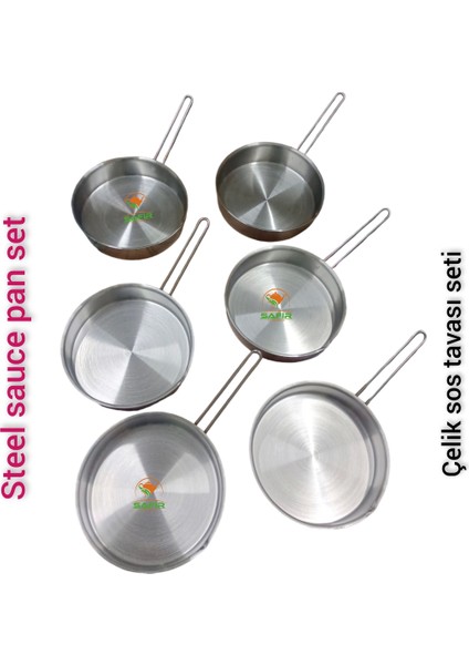 20 cm Çelik Sos Tavası Seti, 6 Adet, Dayanıklı ve Şık Mutfak Aksesuarı fiyatları