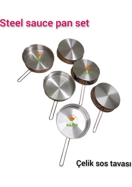 20 cm Çelik Sos Tavası Seti, 6 Adet, Dayanıklı ve Şık Mutfak Aksesuarı modelleri