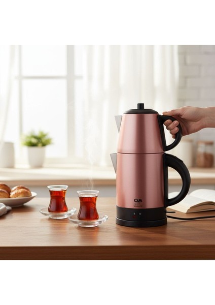 Pratik ve Şık Elektrikli Çay Demleme Cihazı, Hızlı ve Kolay Kullanım fiyatları