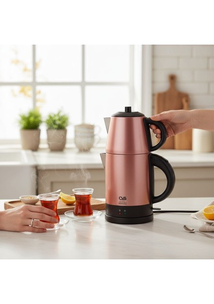 Pratik ve Şık Elektrikli Çay Demleme Cihazı, Hızlı ve Kolay Kullanım modelleri
