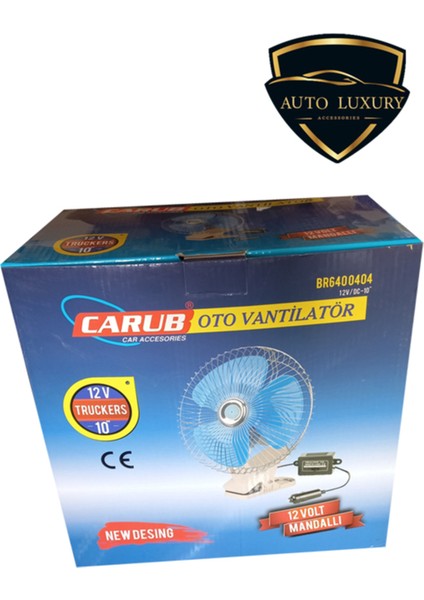 Araba Oto Vantilatör Pervane 10'' 12 Volt 22 cm Çaplı Pervane 2 Aşamalı fiyatları