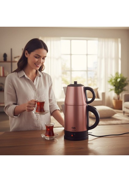 Pratik ve Şık Elektrikli Çay Demleme Cihazı, Hızlı ve Kolay Kullanım indirimleri