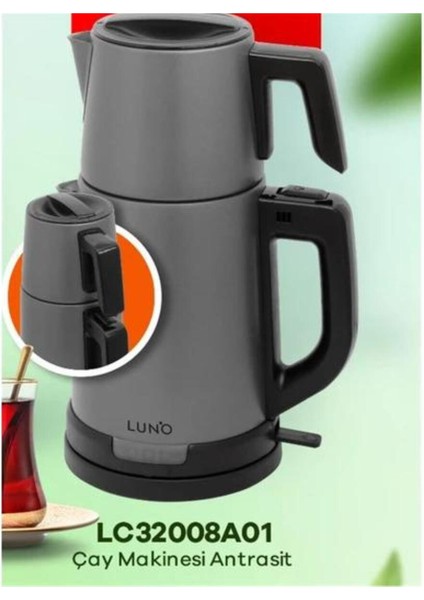Antrasit Çay Makinesi LC32008A01, Şık ve Kullanışlı Tasarım
