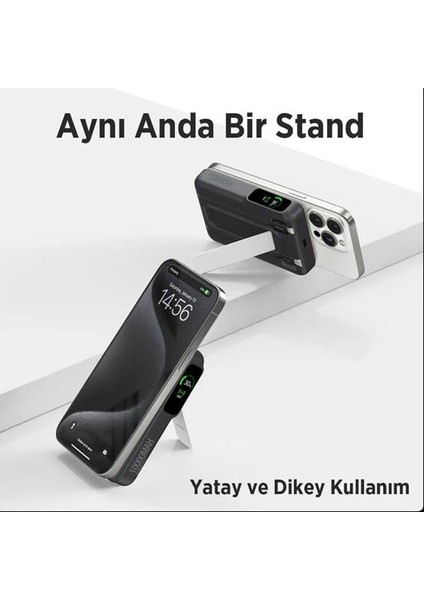 Bix 10000MAH TPB16-BK 6'sı 1 Arada OLED Ekranlı Siyah Kablosuz Powerbank fırsatları