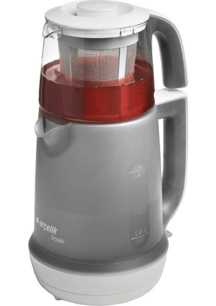 Cam Demlik ile Tiryaki Çay Makinesi, 3280 C, 1650 W, Şık ve Kullanışlı.