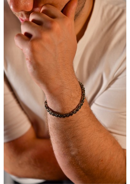 Kral Model Erkek Çelik Zincir Bileklik 5mm fiyatları