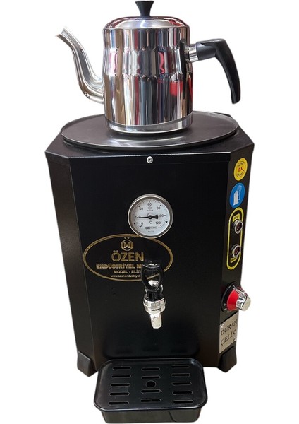 Jumbo Çay Makinesi 15 Litre, Siyah, Demlikli, Profesyonel Çay Demleme Cihazı fiyatları