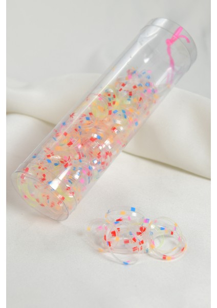 Şeffaf Puantiyeli Balon Lastik Toka