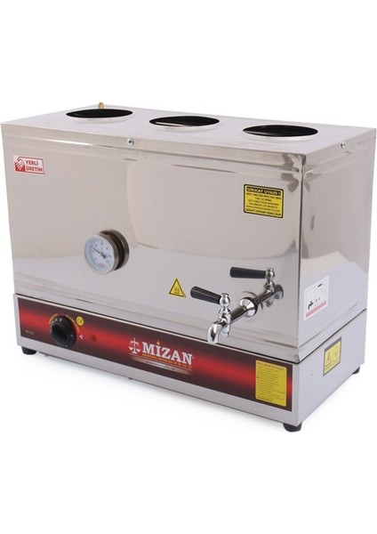 Elektrikli 40 Lt Çay Kazanı, Pleytsiz, Beyaz, Dayanıklı ve Kullanışlı Tasarım