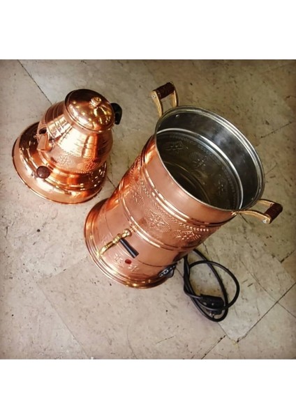 El Işçiliği Bakır Çay Makinesi, Termostatlı ve Şık Tasarım modelleri