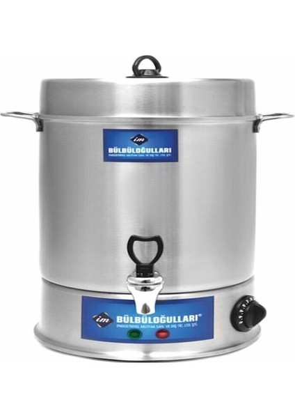 Metal Basmalı Süt Otomatı, 80 Bardak, Gri ve Beyaz Renkler