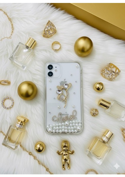 Iphone 13-14UYUMLU Kadınlara Özel Gold Glitter Telefon Kılıfı modelleri