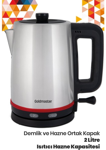 Paslanmaz Çelik Çay Makinesi ve Su Isıtıcı, 2200W, Şık ve Dayanıklı Tasarım modelleri