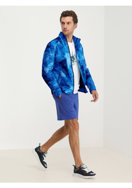 Saks Regular Fit Dik Yaka Casual Dokuma Mont